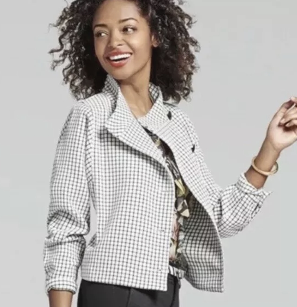 Cabi Windowpane Checked Jacket
